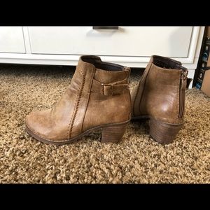 A washed brown color bootie.